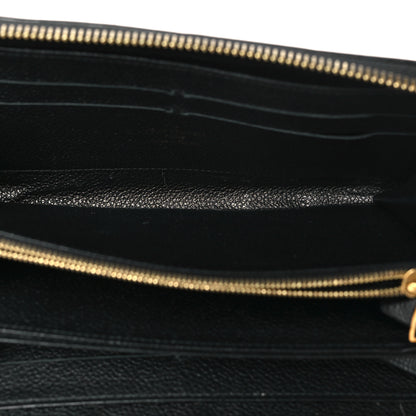 Louis Vuitton Empreinte Zippy Wallet Black 5 of 7
