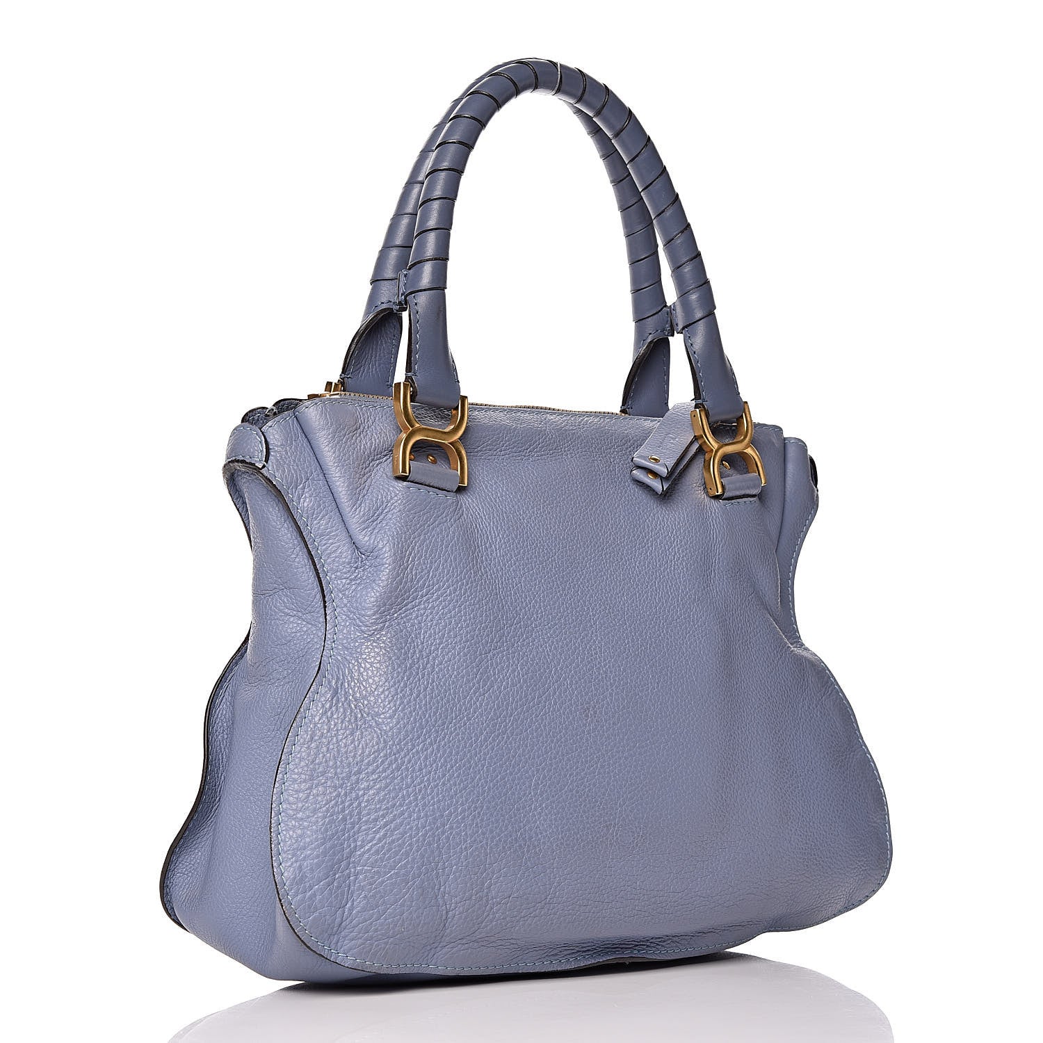 Chloe Calfskin Medium Marcie Satchel Street Blue 3 of 10