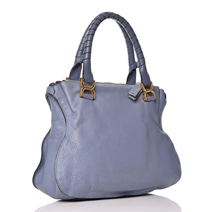 Chloe Calfskin Medium Marcie Satchel Street Blue 3 of 10