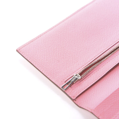 Hermes Epsom Bearn Gusset Wallet Rose Confetti 11 of 14