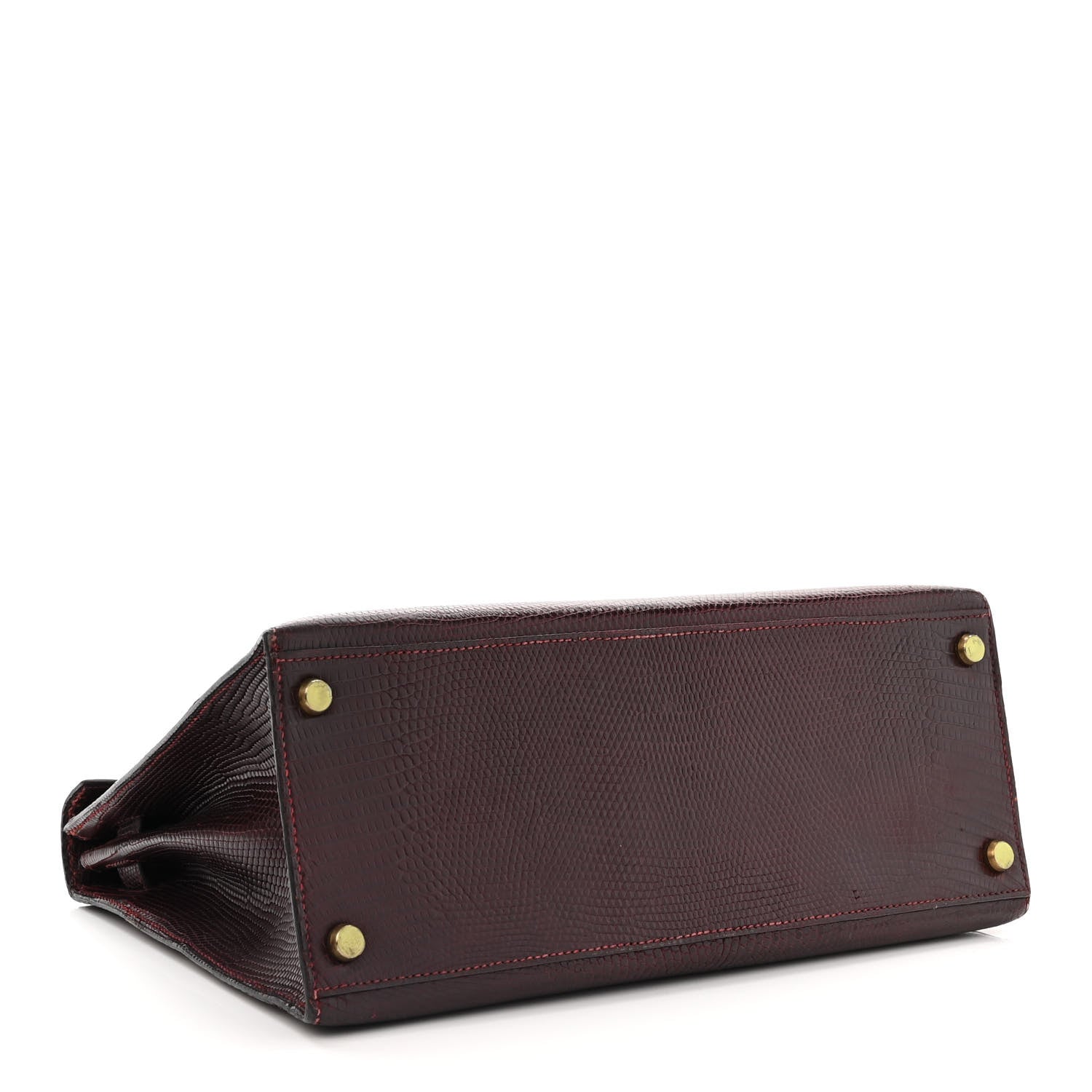 Hermes Lizard Kelly Sellier 28 Rouge H 4 of 15