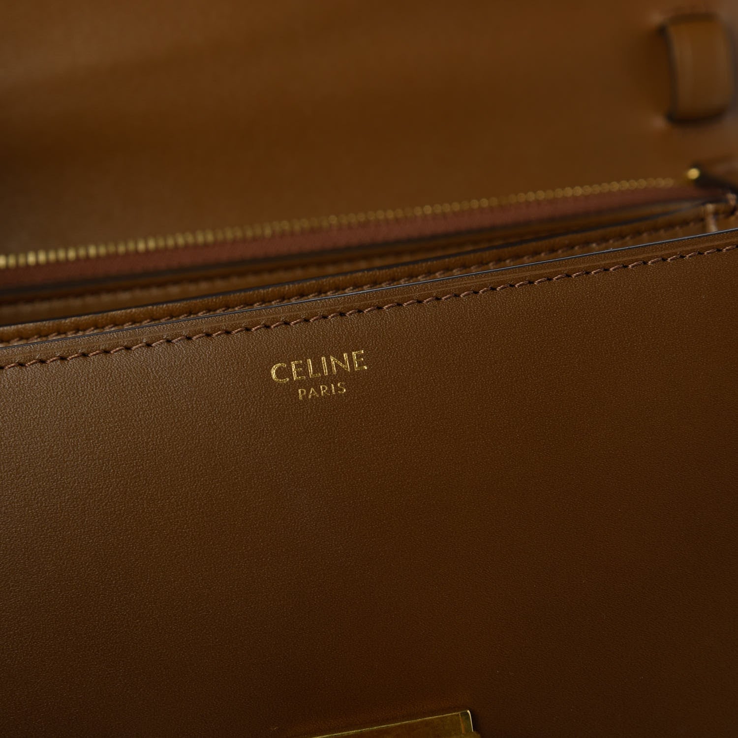 Celine Box Calfskin Medium Classic Box Flap Bag Camel 8 of 12