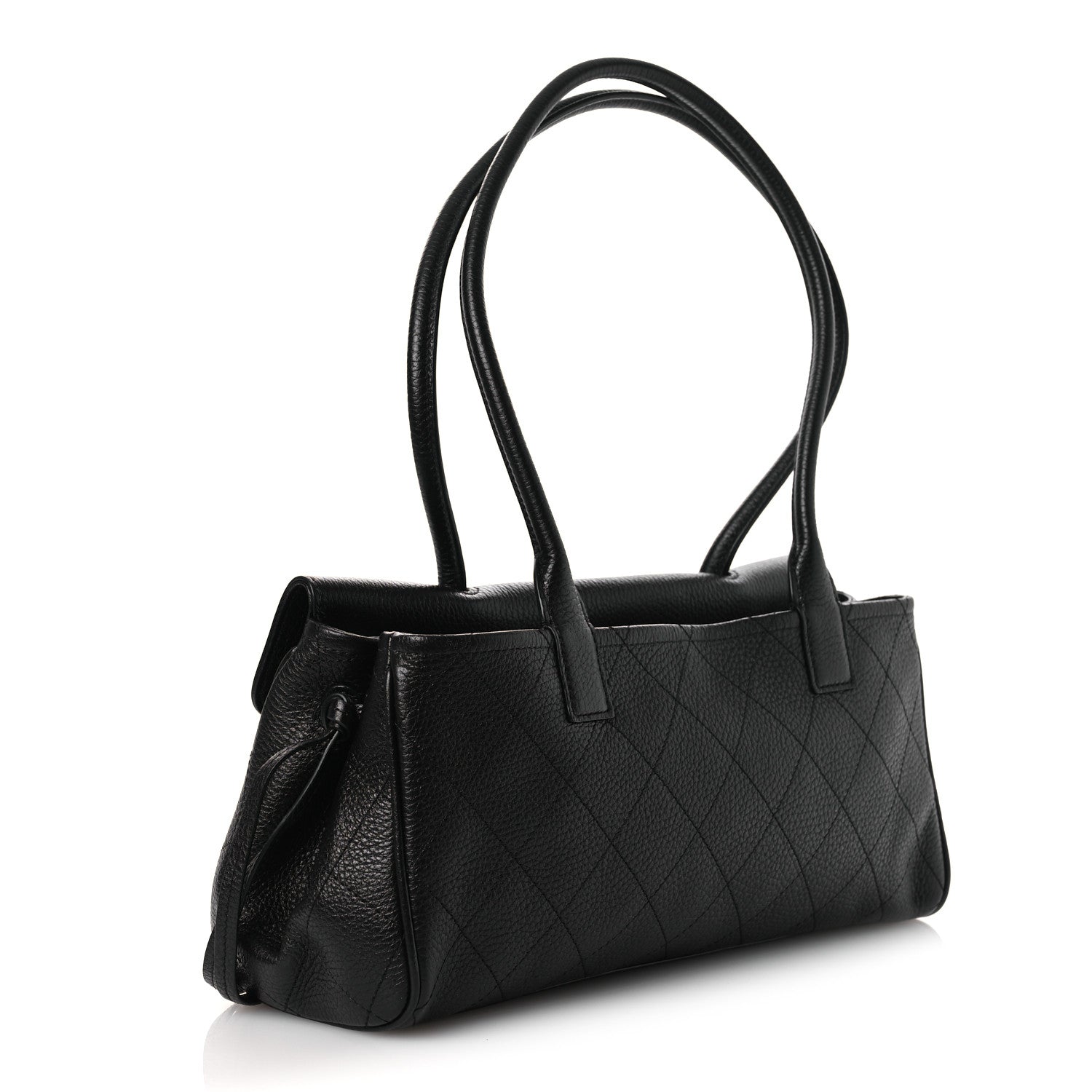 Chanel Grained Calfskin Stitched Urban Essentials Small Shopping Bag Black 3 of 11