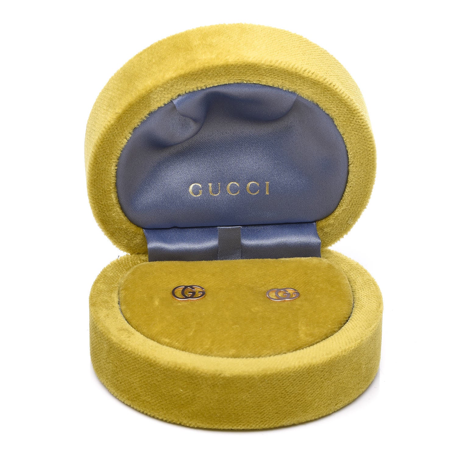 Gucci 18K Rose Gold GG Tissue Stud Earrings 8 of 8