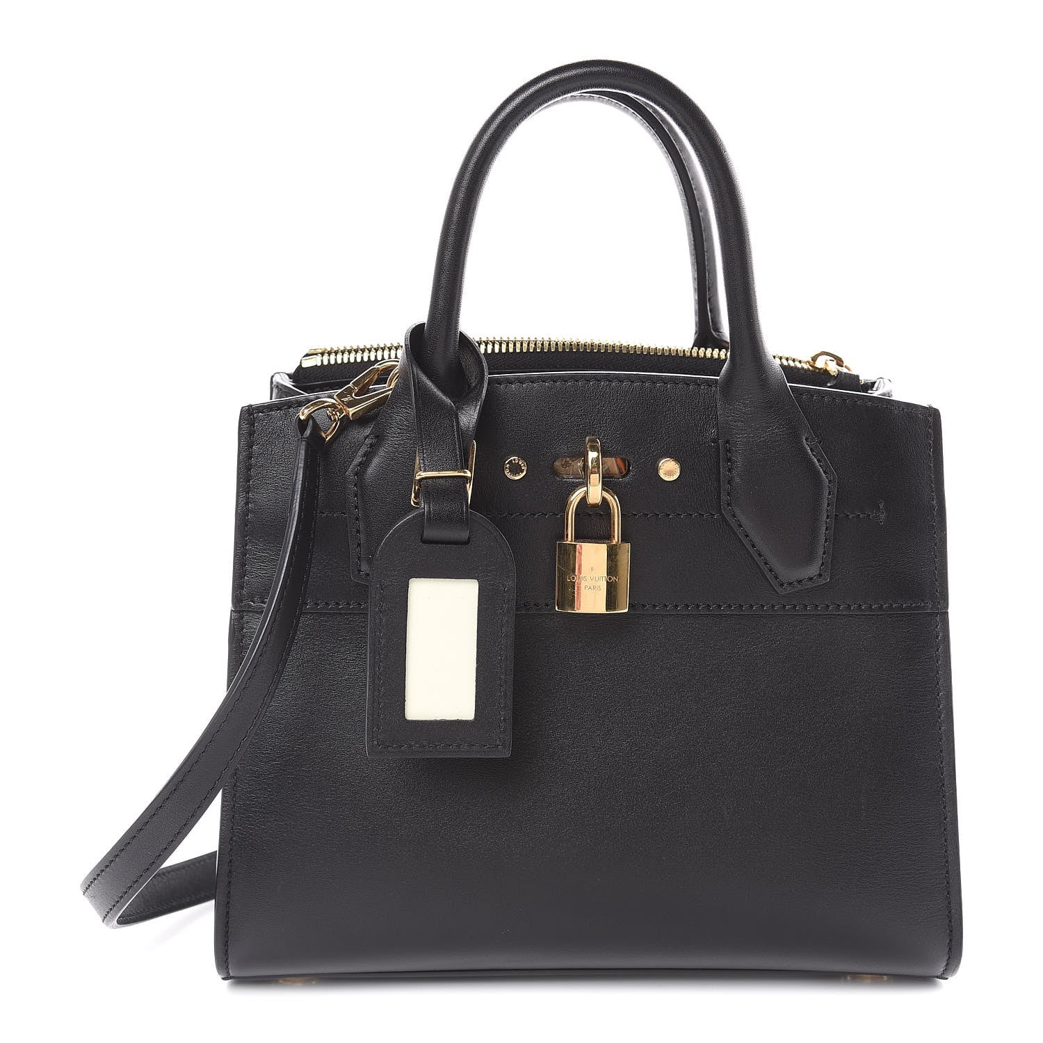 Louis Vuitton Calfskin City Steamer Mini Black 1 of 9