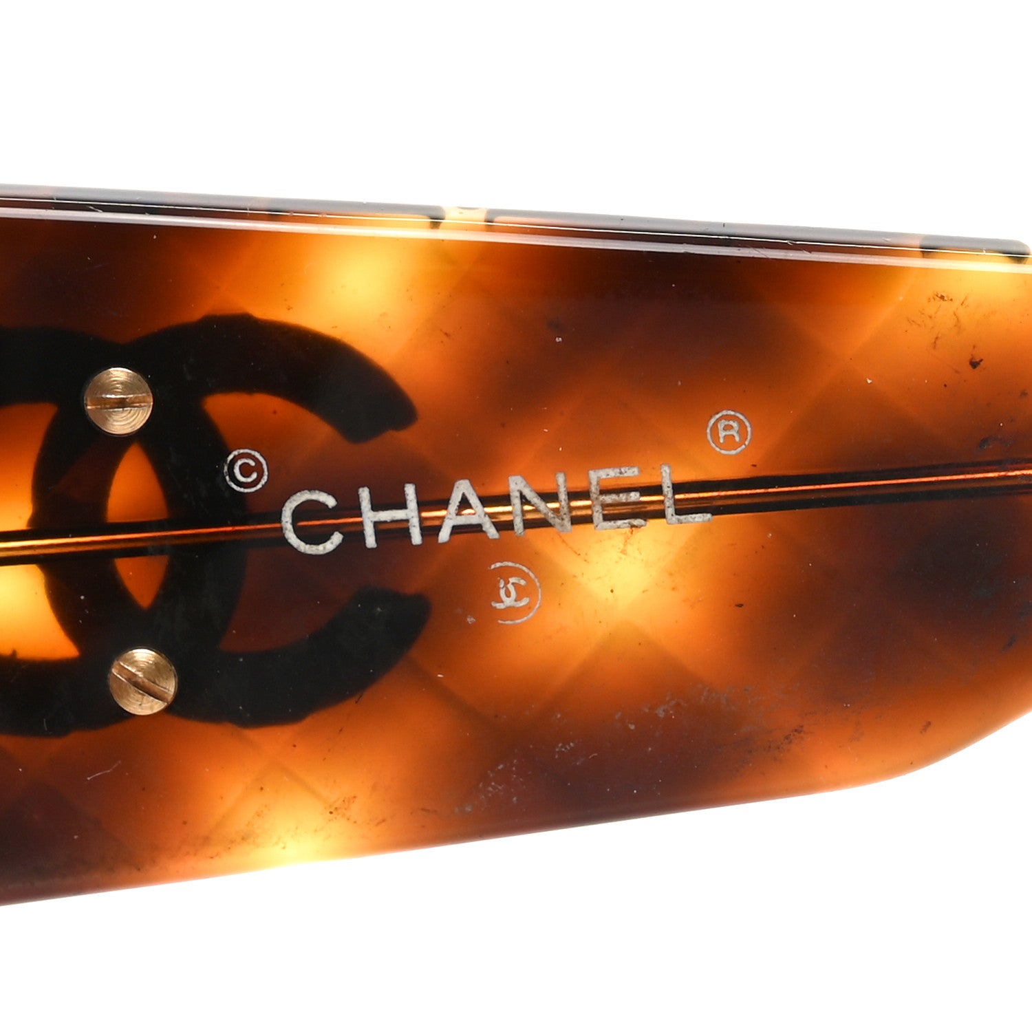 Chanel Acetate Quilted Sunglasses 01450 Tortoise 5 of 7