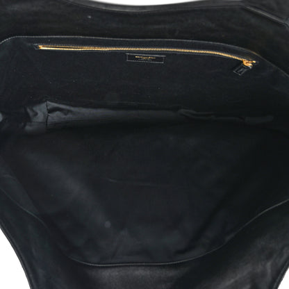Saint Laurent Lambskin Quilted Maxi Icare Shopping Tote Black 6 of 14
