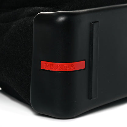 Prada Wool Messenger Satchel Black 4 of 11
