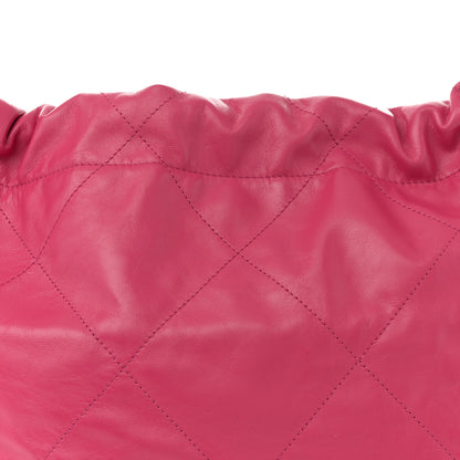 Chanel Shiny Calfskin Quilted Small Chanel 22 Fuchsia 9 of 12