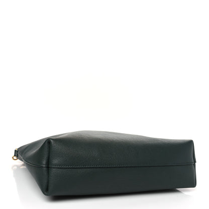 Saint Laurent Calfskin Toy Shopping Tote Forest Green 4 of 9