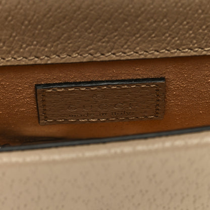 Gucci GG Supreme Monogram Textured Dollar Calfskin Super Mini Dionysus Shoulder Bag Beige Mystic White Oatmeal 6 of 9