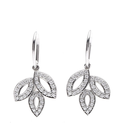Harry Winston Platinum Diamond Small Lily Cluster Earrings 1 of 5