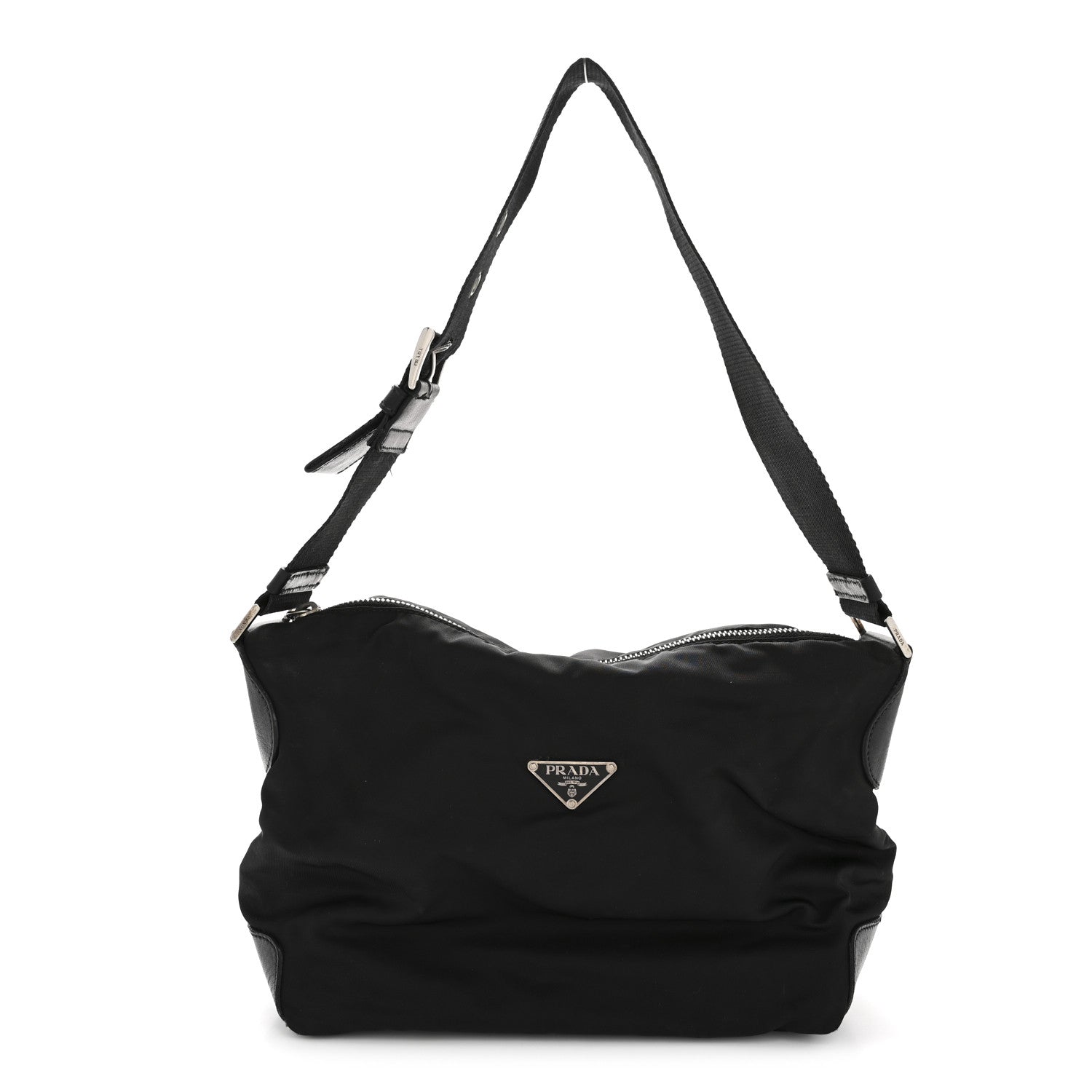 Prada Nylon Shoulder Bag Black 1 of 14