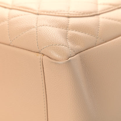 Chanel Caviar Quilted Grand Shopping Tote GST Beige 10 of 14