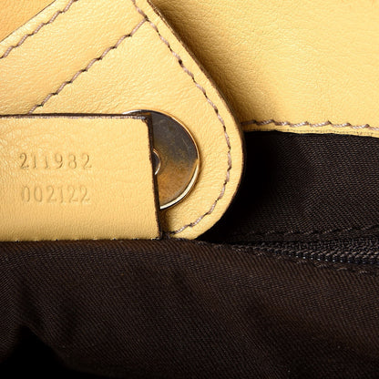 Gucci Monogram Medium D Gold Ring Tote Yellow 7 of 7