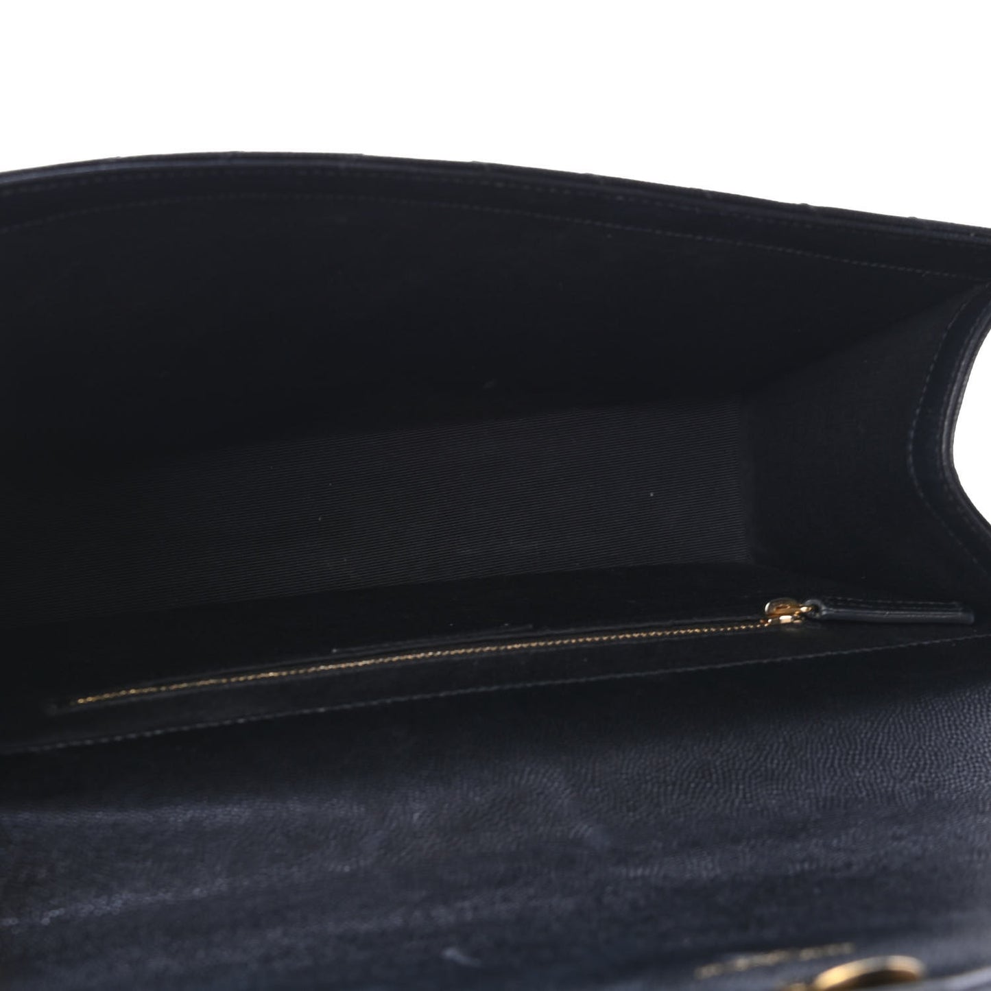 Grain De Poudre Matelasse Chevron Large Monogram Satchel Black