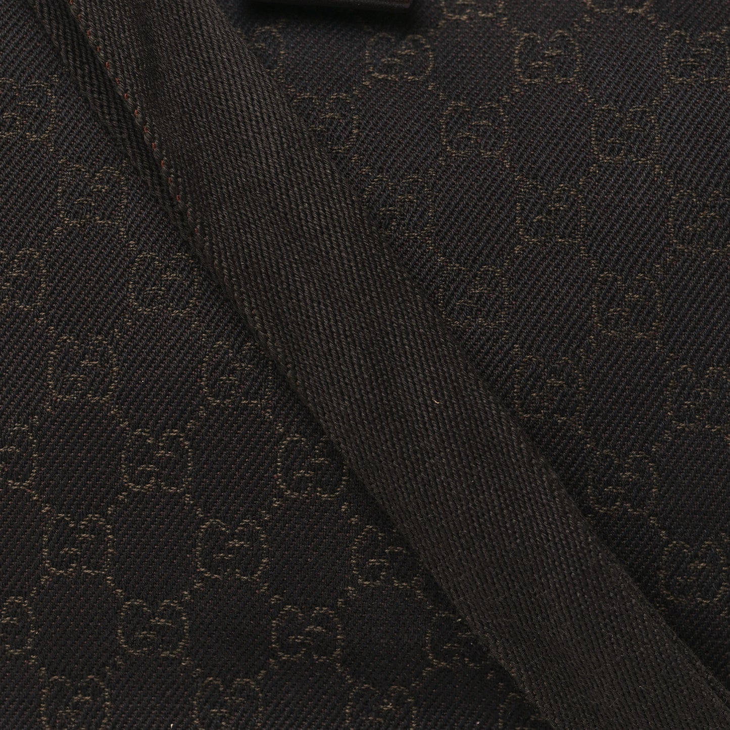 Denim Monogram Shoulder Bag Brown