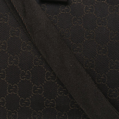 Gucci Denim Monogram Shoulder Bag Brown 8 of 12