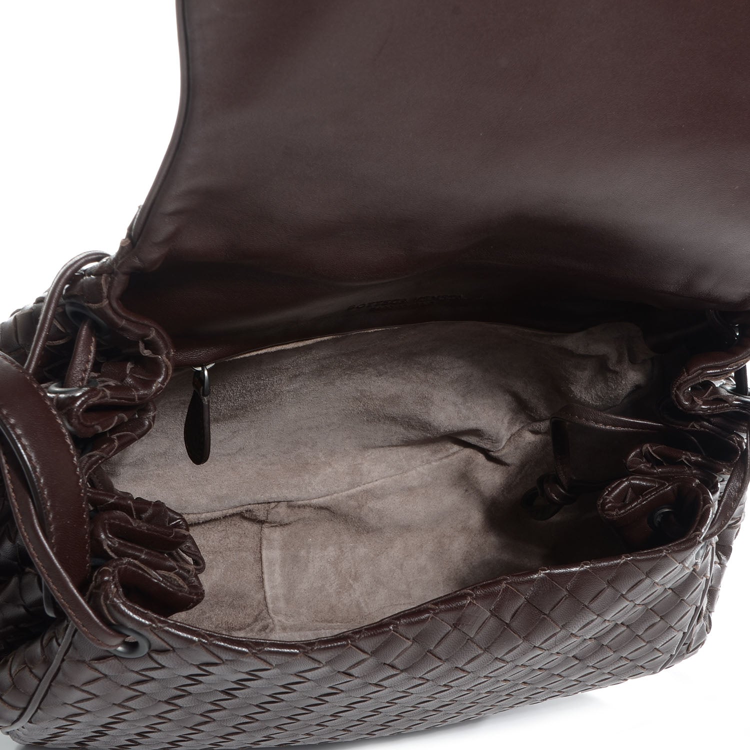 Bottega Veneta Nappa Intrecciato Messenger Bag Ebano 5 of 8