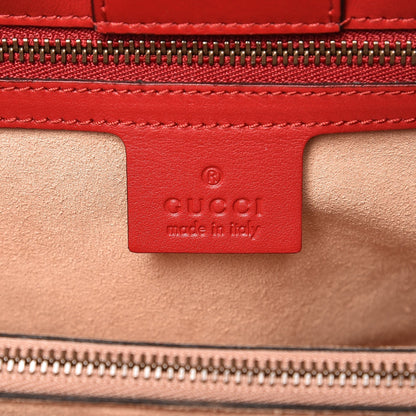 Gucci Calfskin Matelasse Small GG Marmont Tote Hibiscus Red 6 of 7