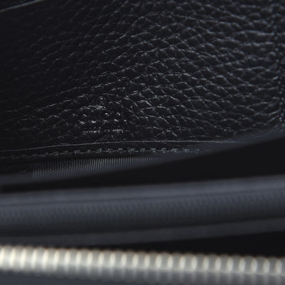 Gucci Pebbled Calfskin Studded Soho Zip Around Wallet Black 5 of 7