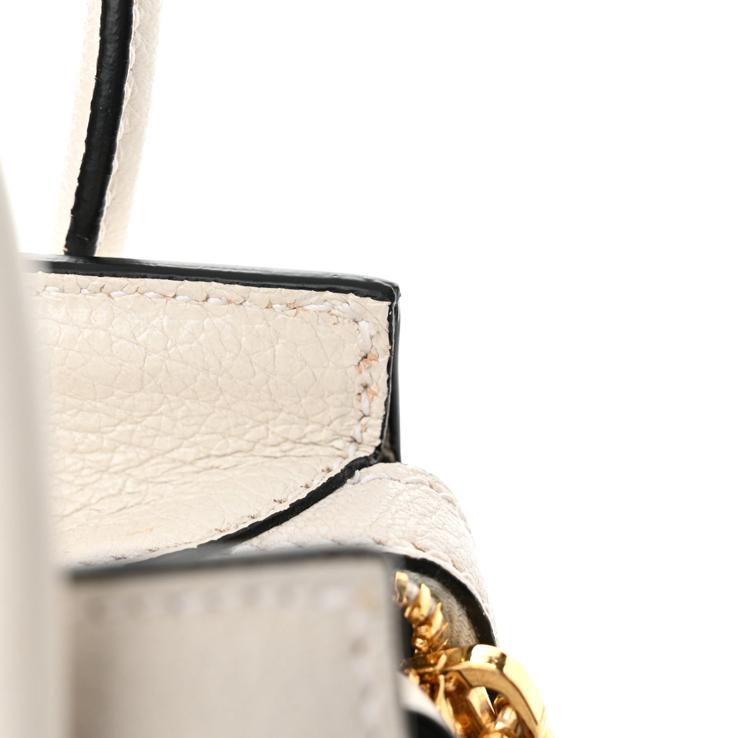 Goatskin Madras Fiocco Small Bow Top Handle Tote White