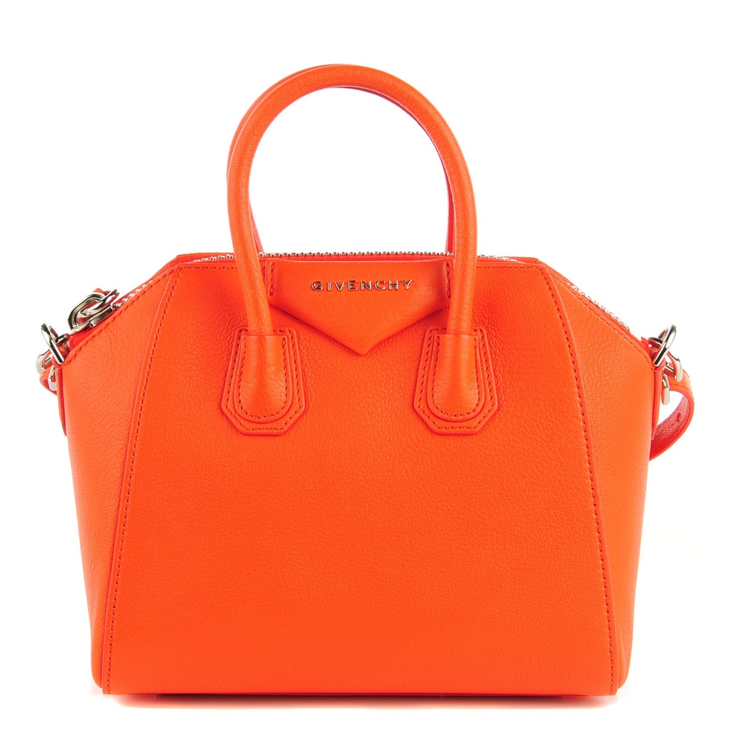 Sugar Goatskin Mini Antigona Burnt Orange
