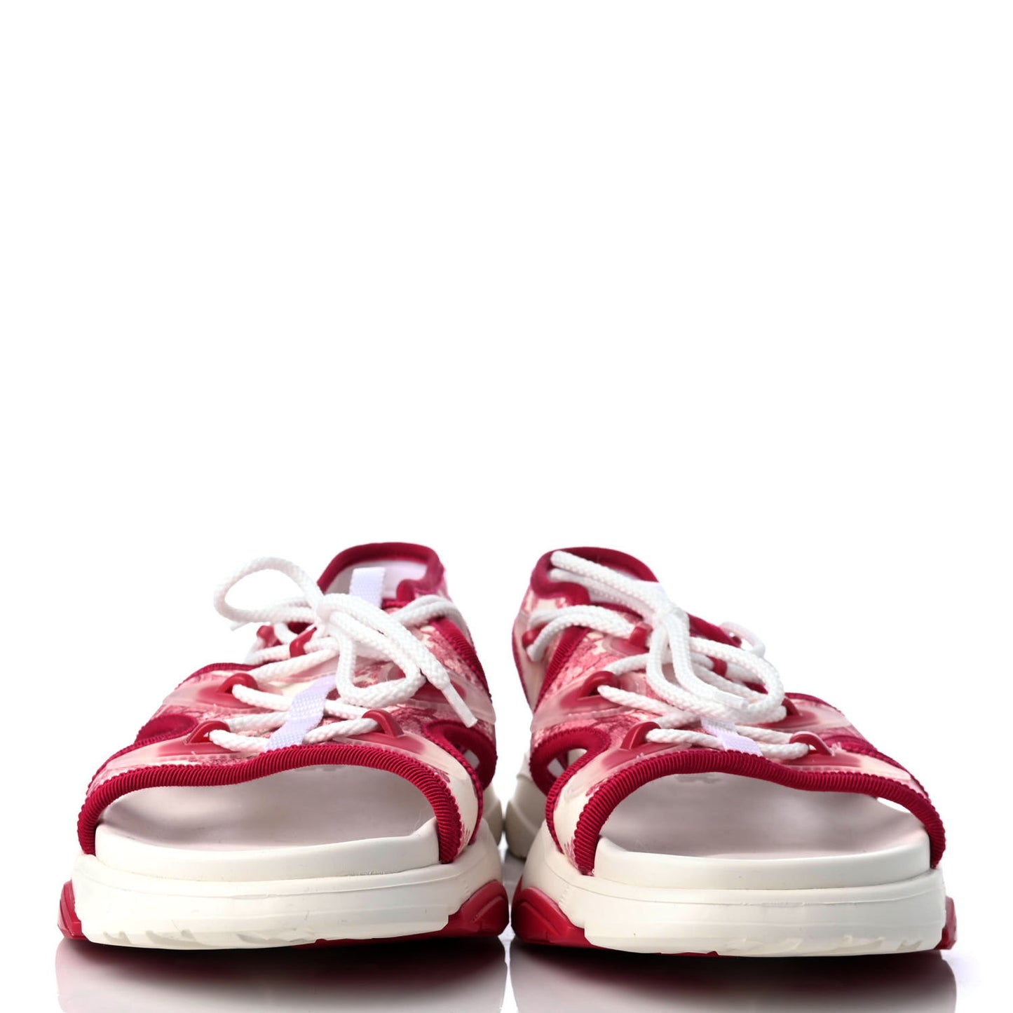 Technical Fabric Toile de Jouy D-Connect Sandals 38 Raspberry