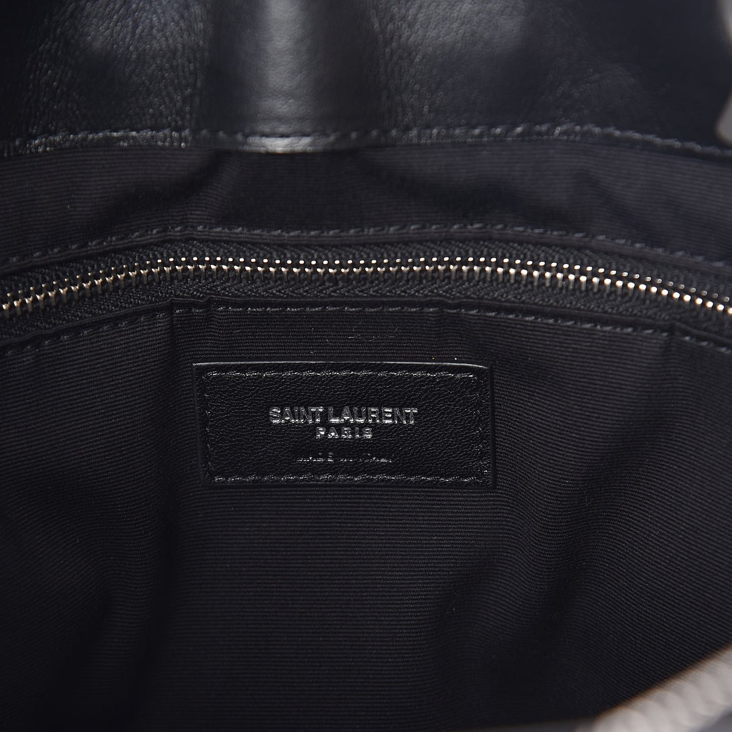 Calfskin Y Quilted Monogram Large Loulou Shopper Black