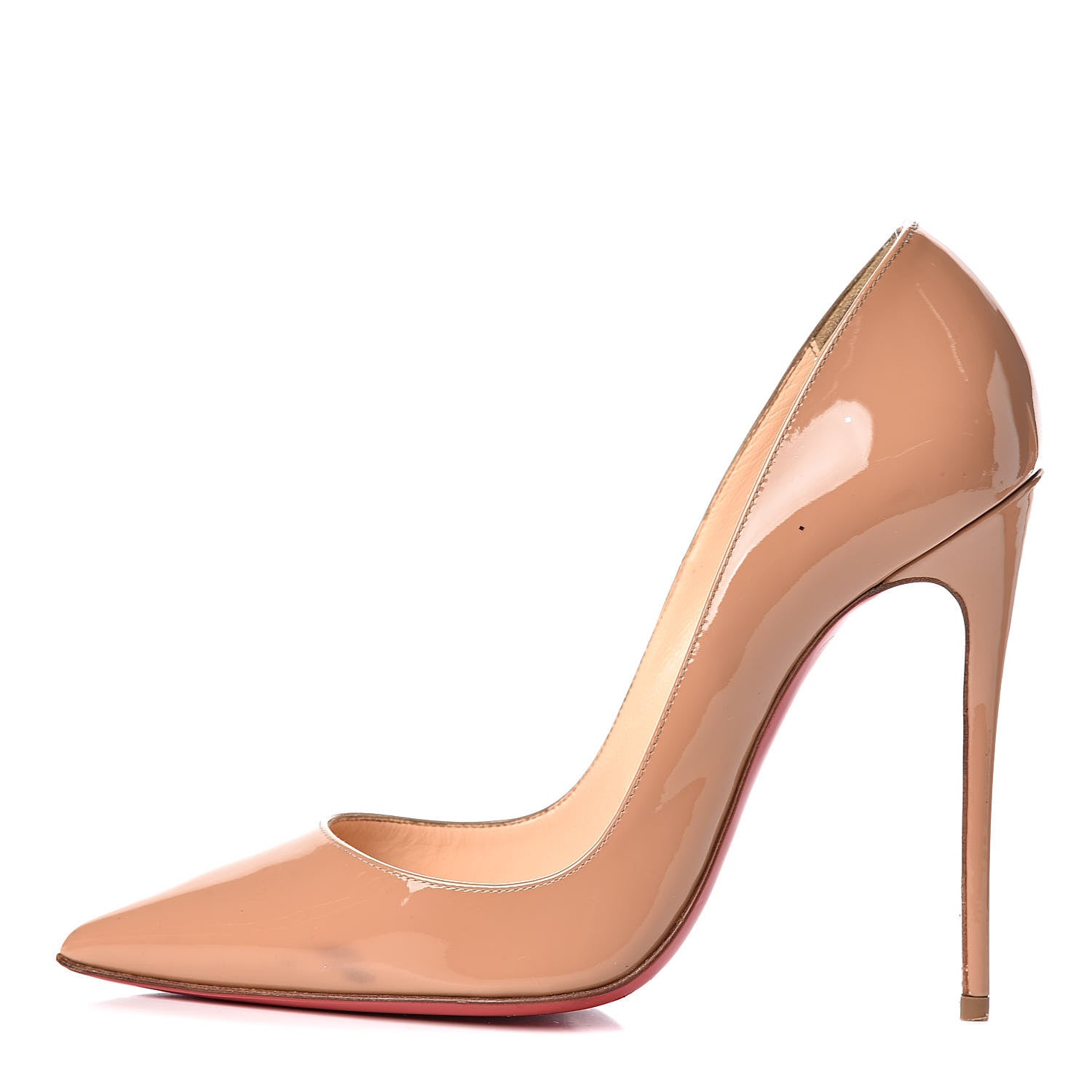 Christian Louboutin Patent So Kate 120 Pumps 37 Nude 1 of 21