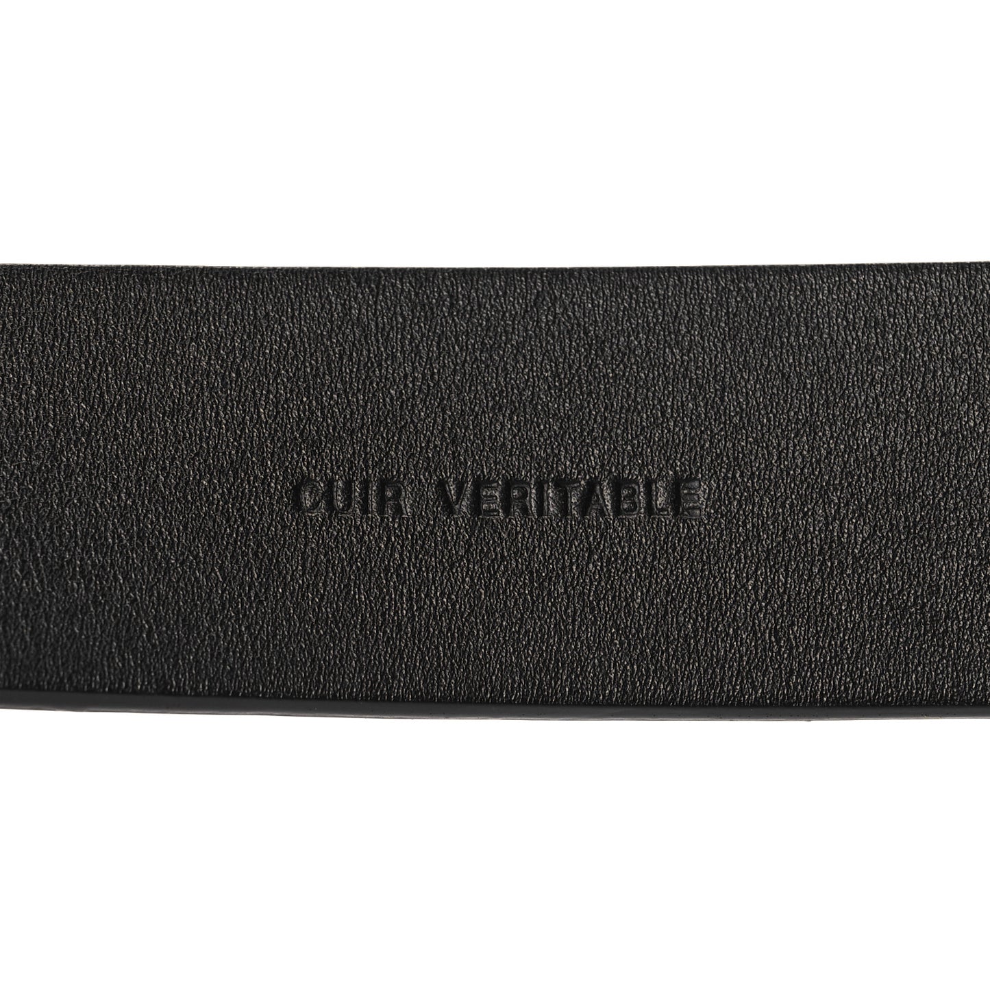 Glazed Calfskin CC Belt 75 30 Black