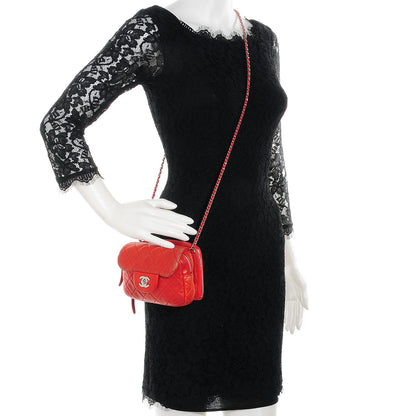 Chanel Lambskin Quilted New Mini Flap Red 2 of 9