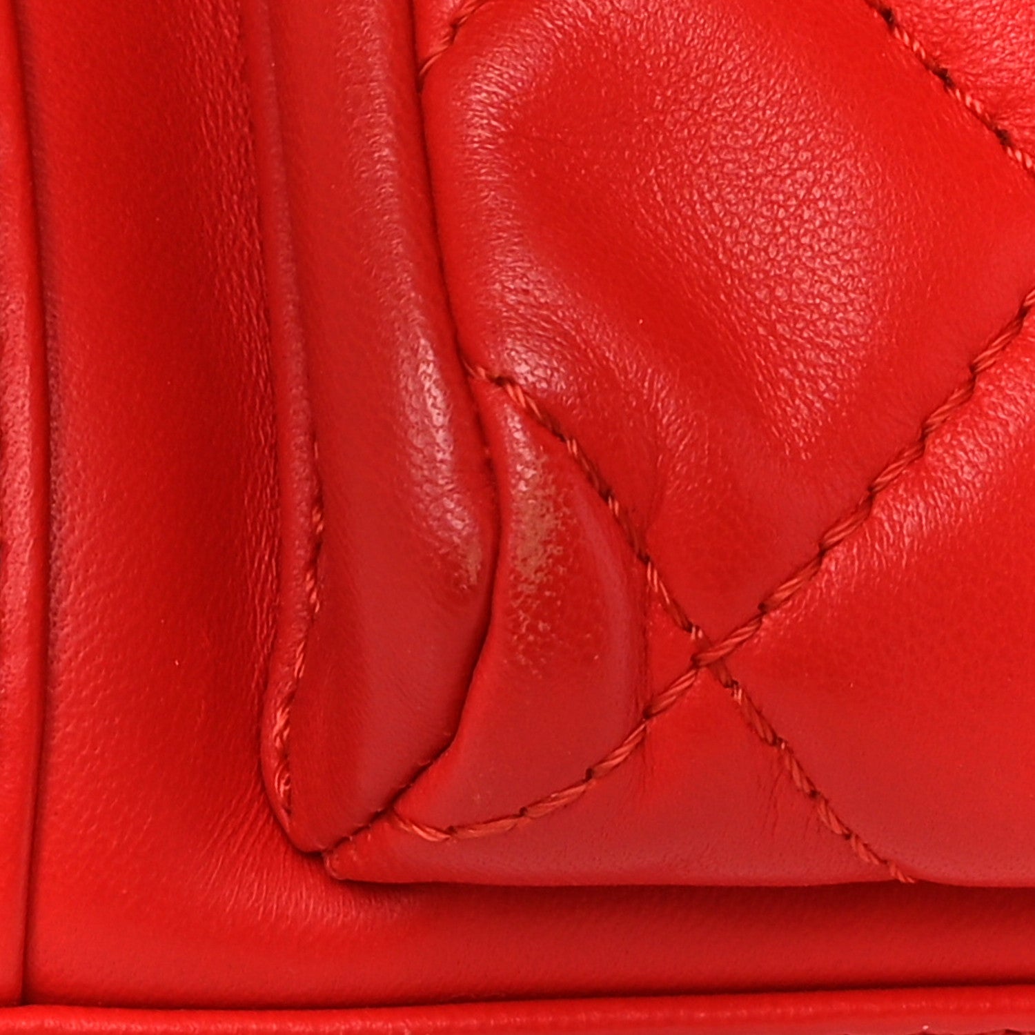 Chanel Lambskin Quilted Large Geometric Flap Red 12 of 12