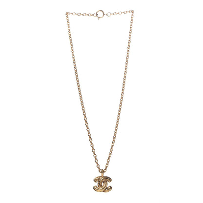 Chanel Quilted CC Necklace Gold 3 of 6