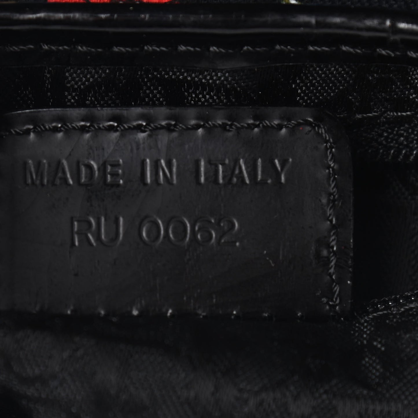 Canvas Floral Saddle Bag Black