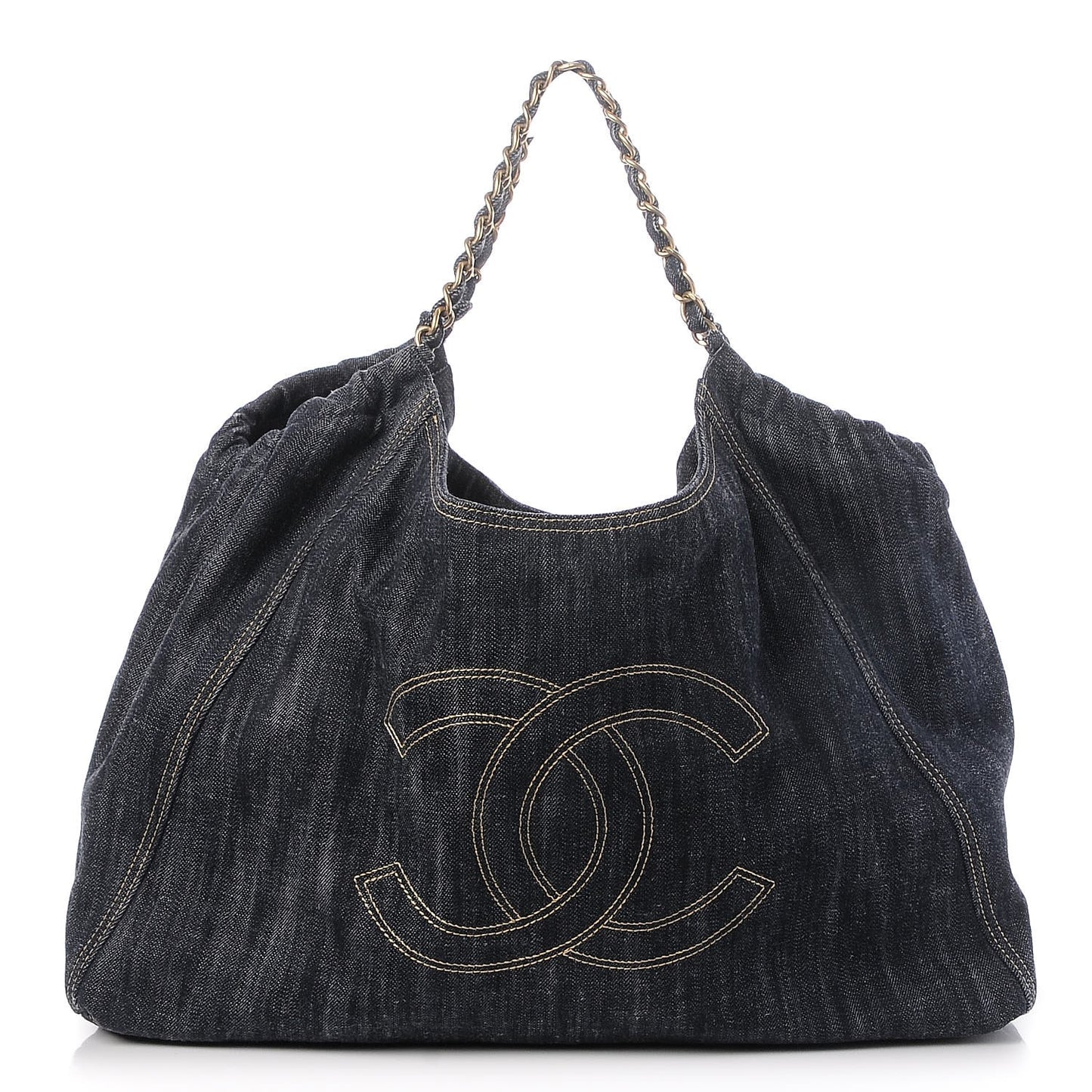 Denim XL Coco Cabas Tote Dark Blue
