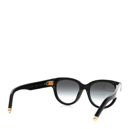 Louis Vuitton Acetate My Monogram Square Sunglasses Z1526E Black 4 of 6