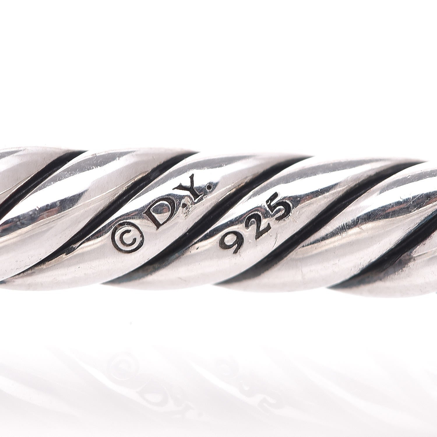 David Yurman Sterling Silver Pure Form Smooth Bracelet 4 of 4