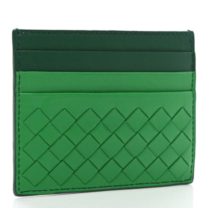 Bottega Veneta Nappa Intrecciato Card Holder Bottle Emerald Parakeet 3 of 7