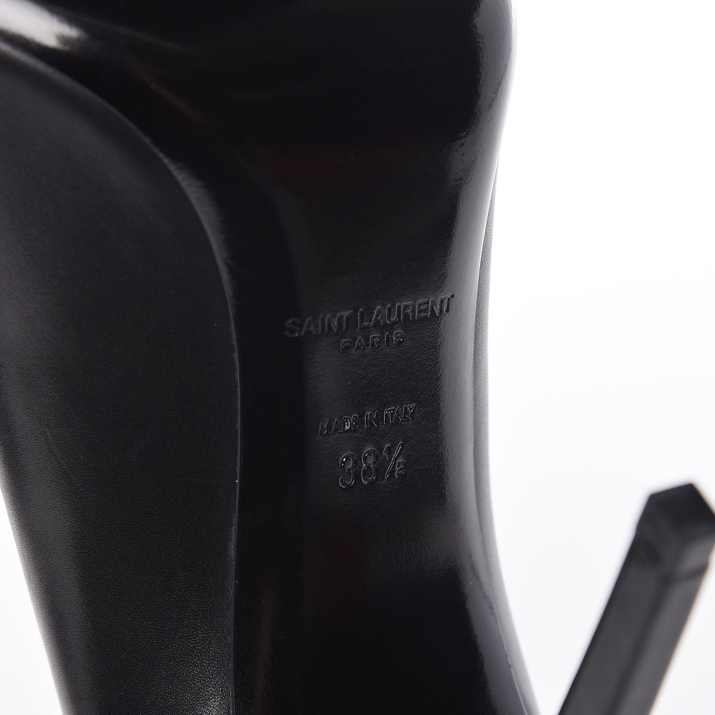 Calfskin Bi-Color Cap Toe 105 Pumps 38.5 Black Porcellana