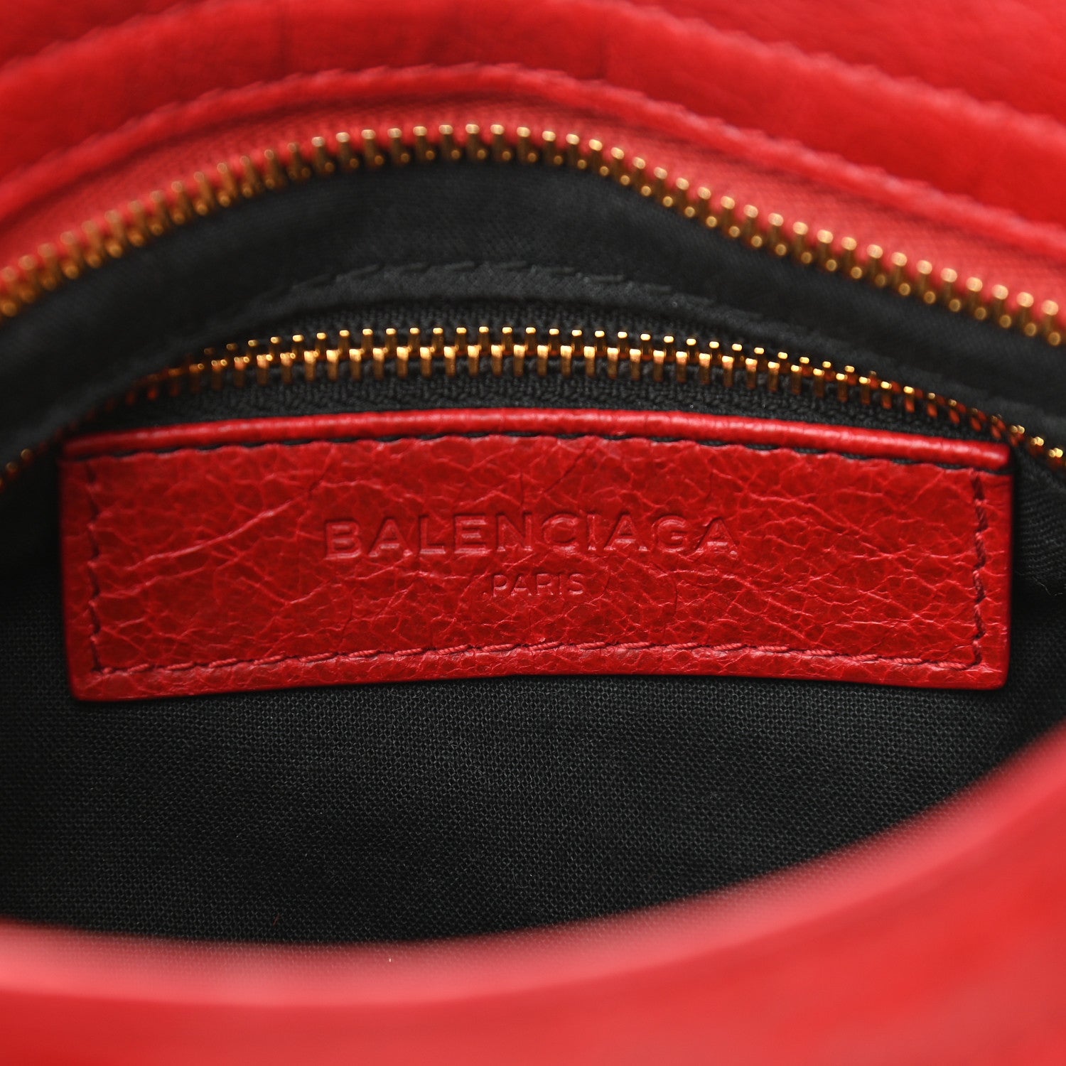 Balenciaga Agneau Giant 12 Gold Hardware Mini City Rouge Lipstick 6 of 8