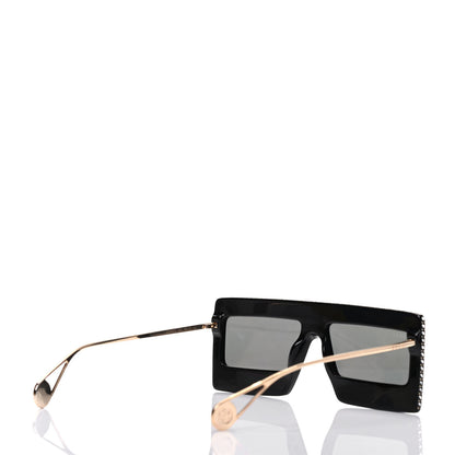 Gucci Acetate Crystal Mask-Frame Sunglasses GG0431S Black 3 of 6