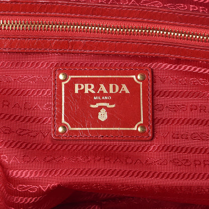 Prada Vitello Shine Bauletto Rosso 6 of 9