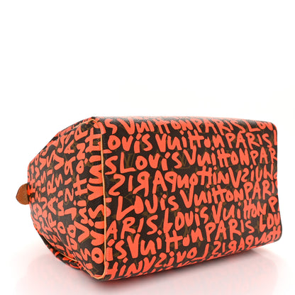 Louis Vuitton Monogram Graffiti Speedy 30 Orange 4 of 10