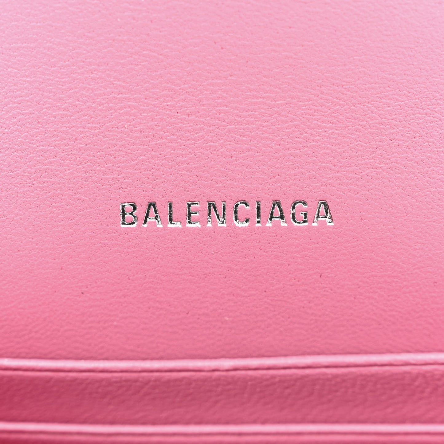 Sparkling Fabric XS Hourglass Wallet On Chain Sweet Pink