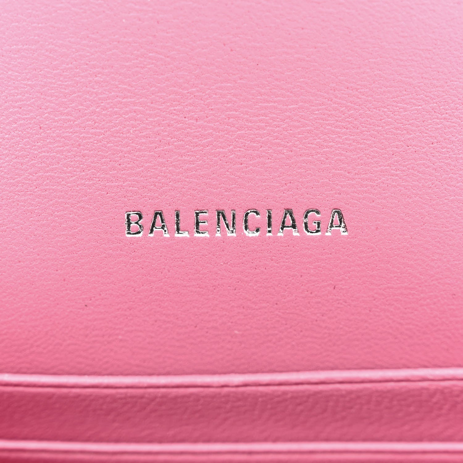 Balenciaga Sparkling Fabric XS Hourglass Wallet On Chain Sweet Pink 6 of 11