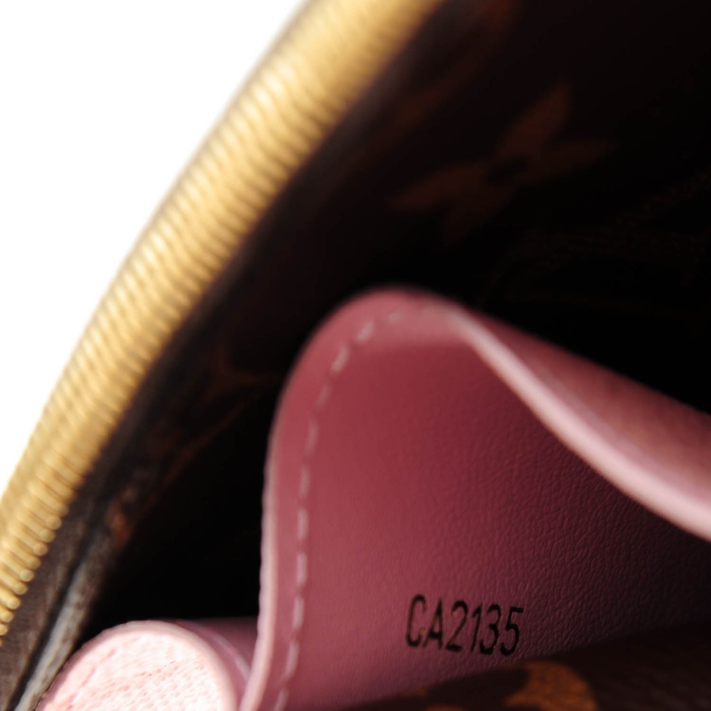 Monogram Emilie Wallet Rose Ballerine