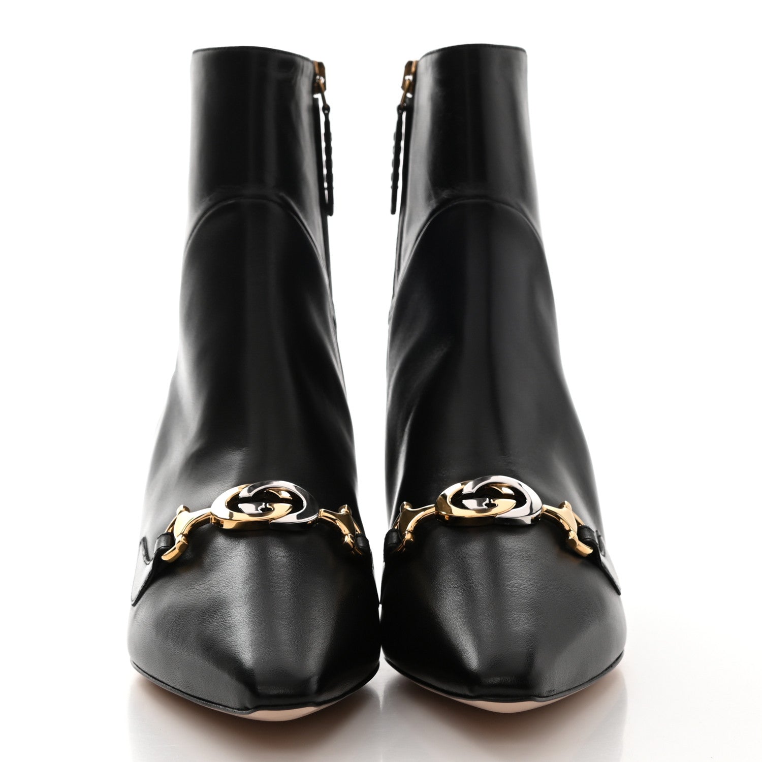 Gucci Nappa Zumi Mid Ankle Boots 35.5 Black 2 of 9
