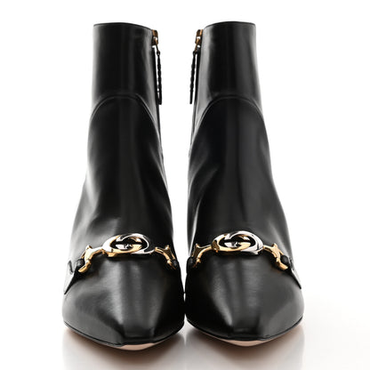 Gucci Nappa Zumi Mid Ankle Boots 35.5 Black 2 of 9