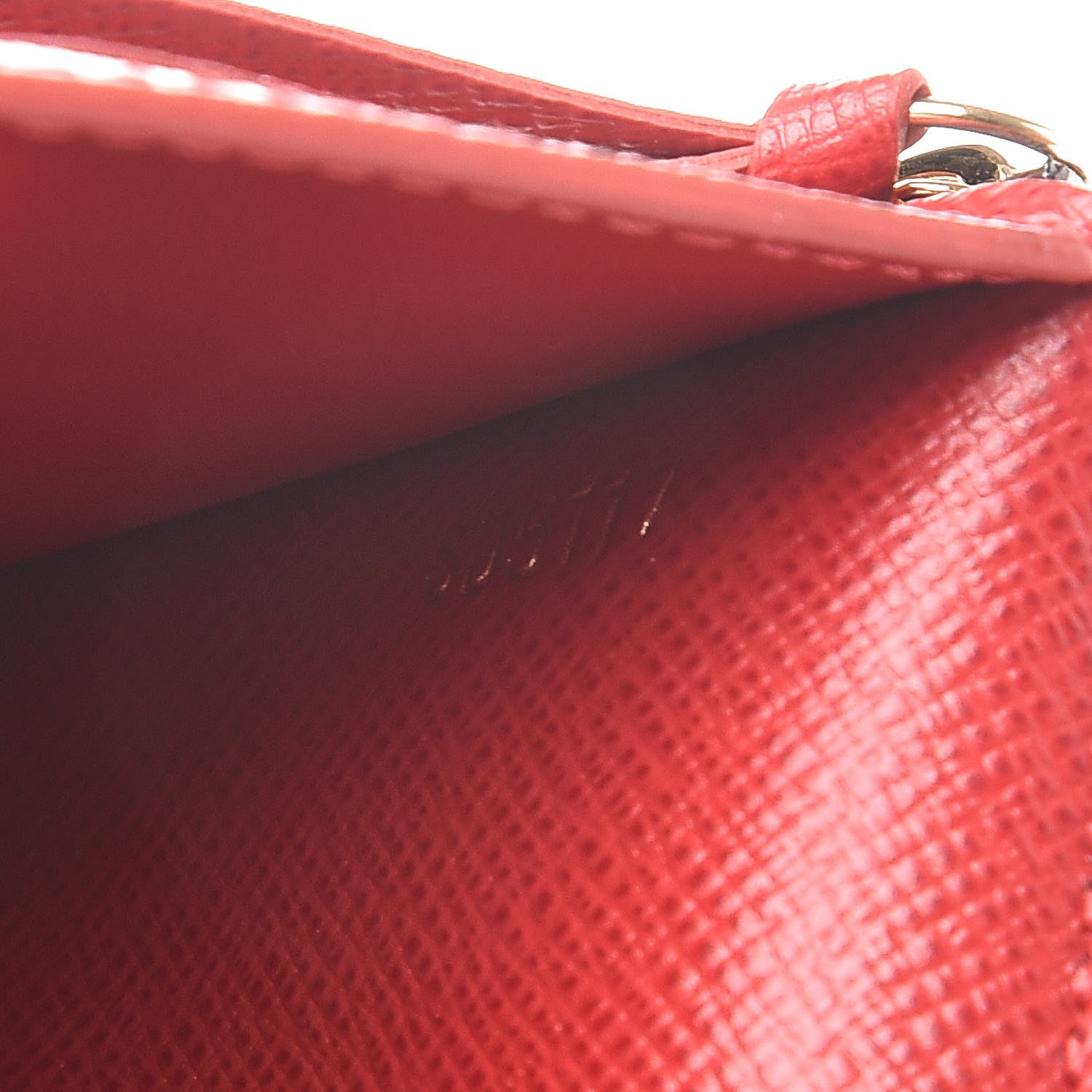 Louis Vuitton Damier Ebene Victorine Wallet Red 7 of 7